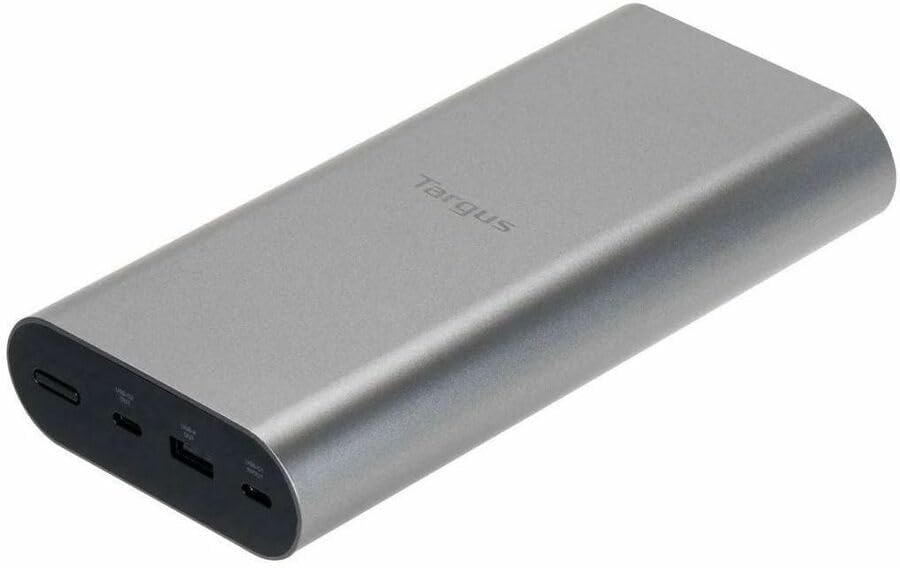 Targus 100W USB-C Portable Power Bank – 25,000mAh High-Capacity Battery, PD 3.0 Fast Charging, Airline-Safe, Charge 3 Devices - APB080GLZ - Image 5