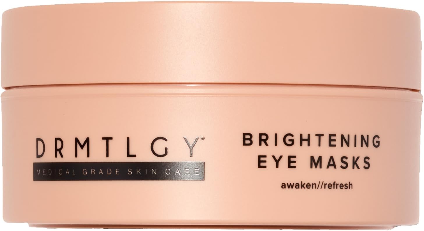 DRMTLGY Brightening Eye Masks – Biodegradable Hydrogel Under Eye Patches with Caffeine, Peptides, Hyaluronic Acid & Niacinamide – Depuff, Hydrate & Smooth Dark Circles – 60 Count - Image 2